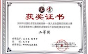 第九届全国数控技能大赛“数控机床装调维修工”赛项二等奖