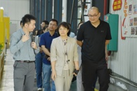 市委统战部、市工商联领导到我校参观交流