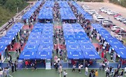 多、全、优、新——我校首次举办线上“直播带岗”+线下同步进行的毕业生大型双选会